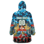 Personalized Titans ANZAC Day Wearable Blanket Hoodie Australian Army - Lest We Forget