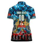 Personalized Titans ANZAC Day Women Polo Shirt Australian Army - Lest We Forget
