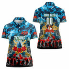 Personalized Titans ANZAC Day Women Polo Shirt Australian Army - Lest We Forget