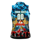 Personalized Titans ANZAC Day Women Sleeveless Polo Shirt Australian Army - Lest We Forget