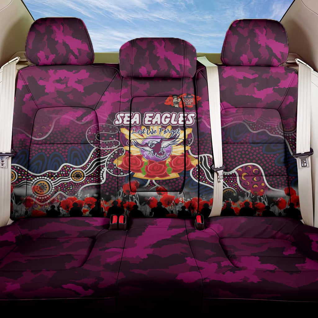 Sea Eagles ANZAC Day Back Car Seat Cover Australian Army - Lest We Forget