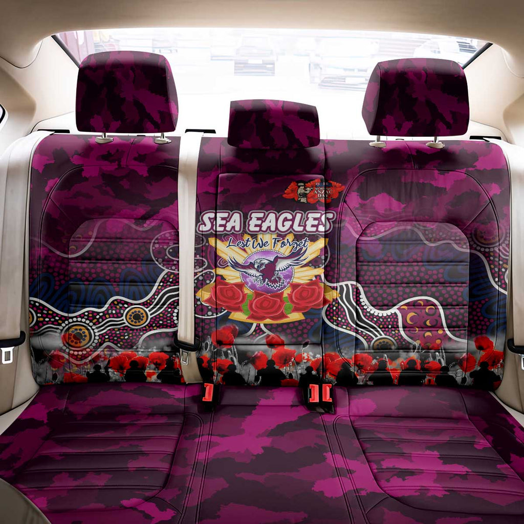 Sea Eagles ANZAC Day Back Car Seat Cover Australian Army - Lest We Forget