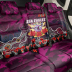 Sea Eagles ANZAC Day Back Car Seat Cover Australian Army - Lest We Forget