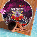 Sea Eagles ANZAC Day Beach Blanket Australian Army - Lest We Forget