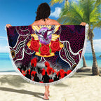 Sea Eagles ANZAC Day Beach Blanket Australian Army - Lest We Forget