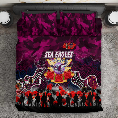Sea Eagles ANZAC Day Bedding Set Australian Army - Lest We Forget