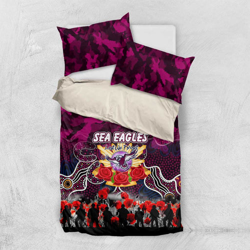 Sea Eagles ANZAC Day Bedding Set Australian Army - Lest We Forget