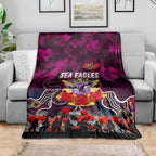 Sea Eagles ANZAC Day Blanket Australian Army - Lest We Forget