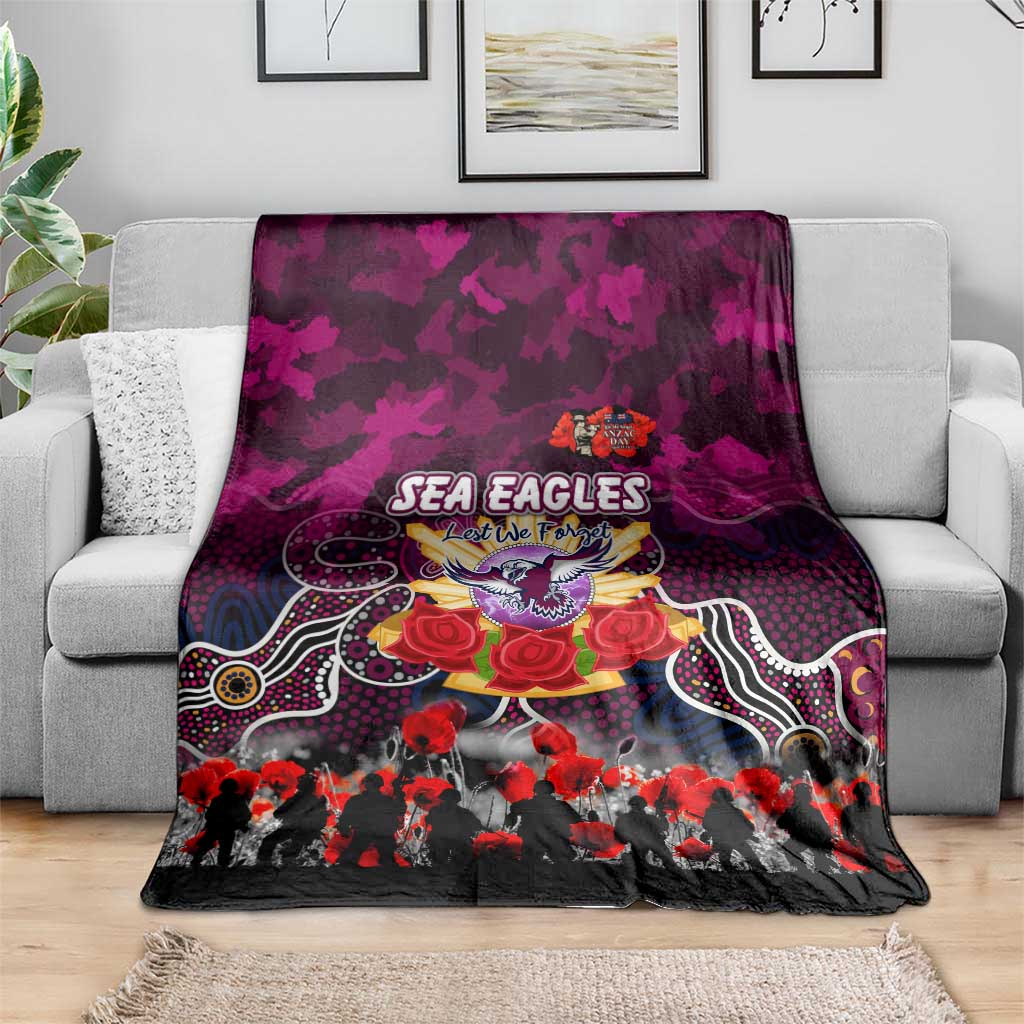 Sea Eagles ANZAC Day Blanket Australian Army - Lest We Forget