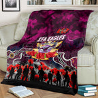 Sea Eagles ANZAC Day Blanket Australian Army - Lest We Forget