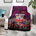Sea Eagles ANZAC Day Blanket Australian Army - Lest We Forget