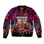 Personalized Sea Eagles ANZAC Day Bomber Jacket Australian Army - Lest We Forget