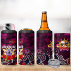 Personalized Sea Eagles ANZAC Day 4 in 1 Can Cooler Tumbler Australian Army - Lest We Forget