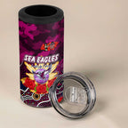 Personalized Sea Eagles ANZAC Day 4 in 1 Can Cooler Tumbler Australian Army - Lest We Forget