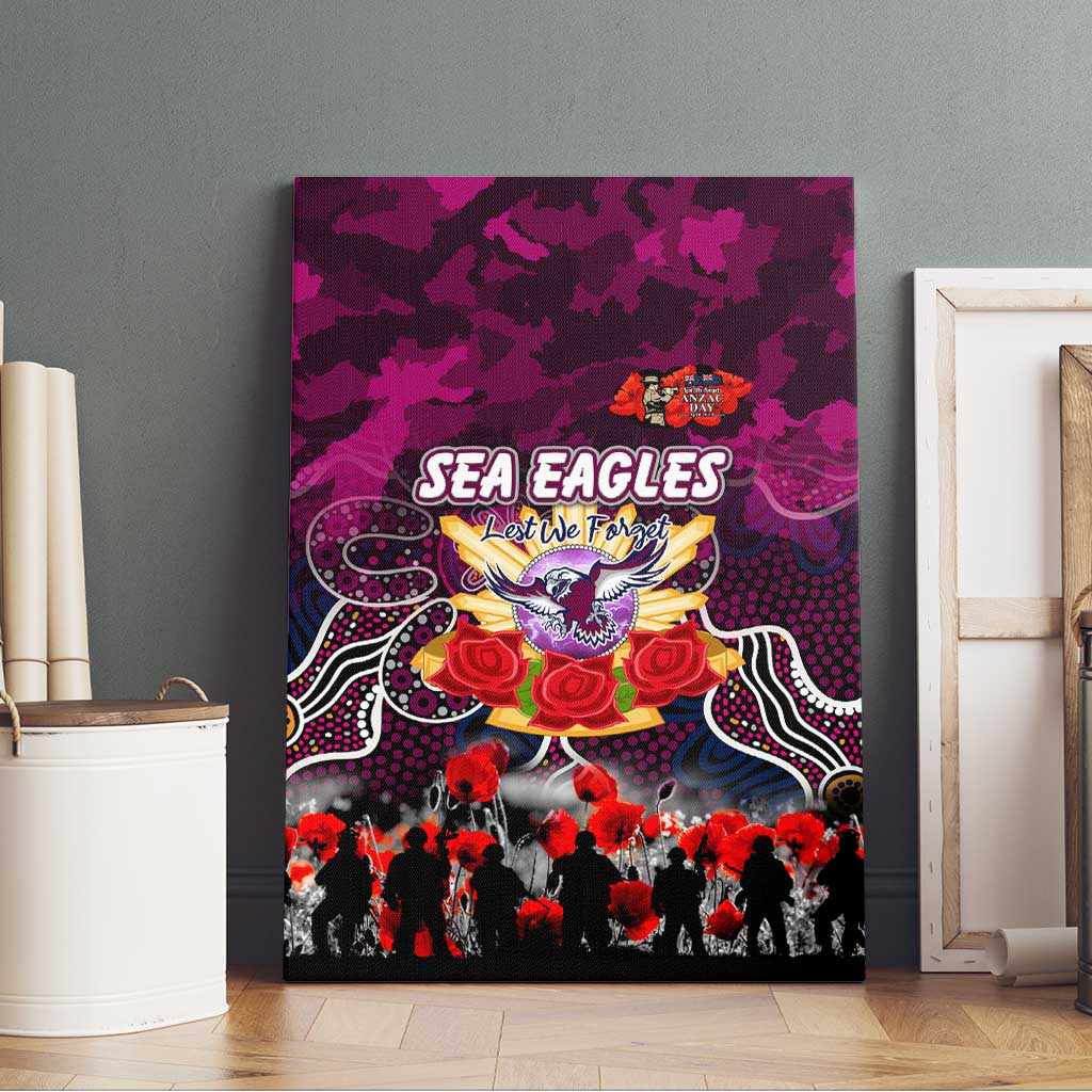 Sea Eagles ANZAC Day Canvas Wall Art Australian Army - Lest We Forget