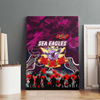 Sea Eagles ANZAC Day Canvas Wall Art Australian Army - Lest We Forget