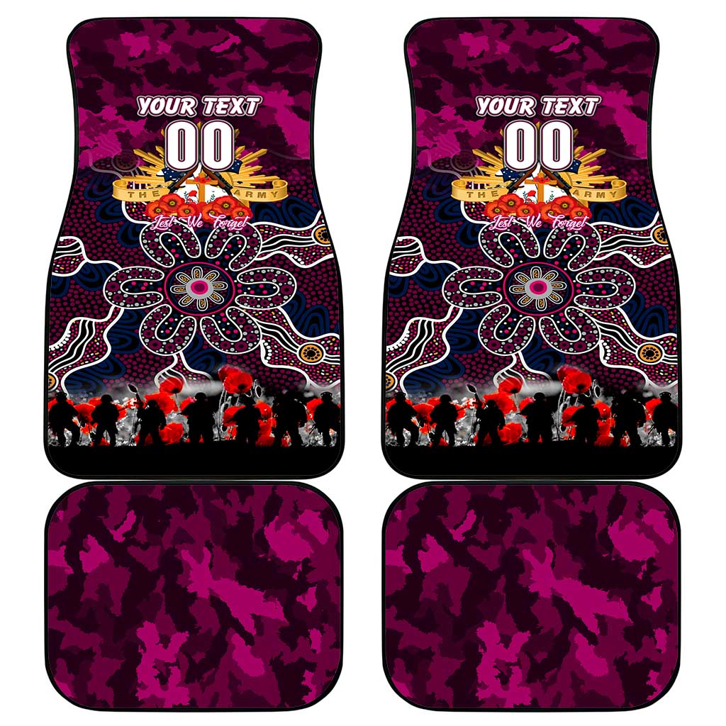 Sea Eagles ANZAC Day Car Mats Australian Army - Lest We Forget