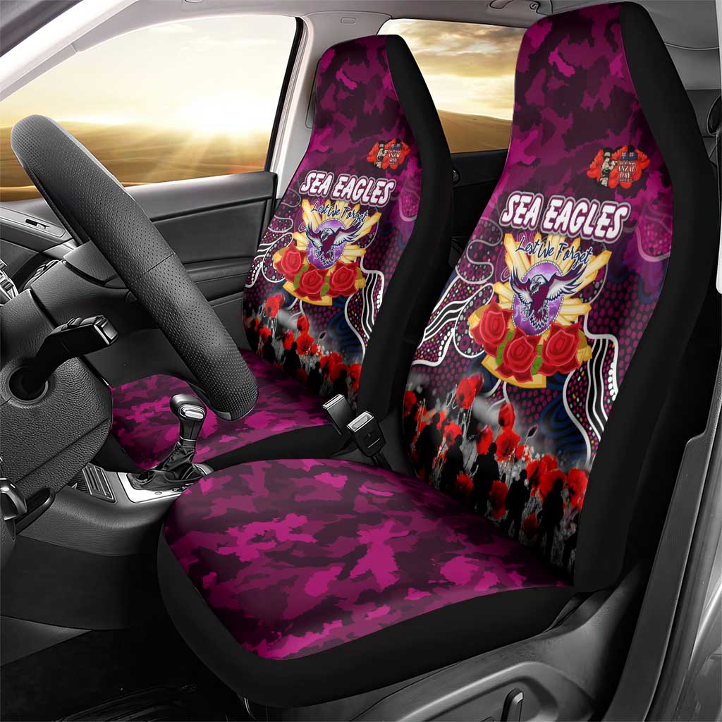 Sea Eagles ANZAC Day Car Seat Cover Australian Army - Lest We Forget