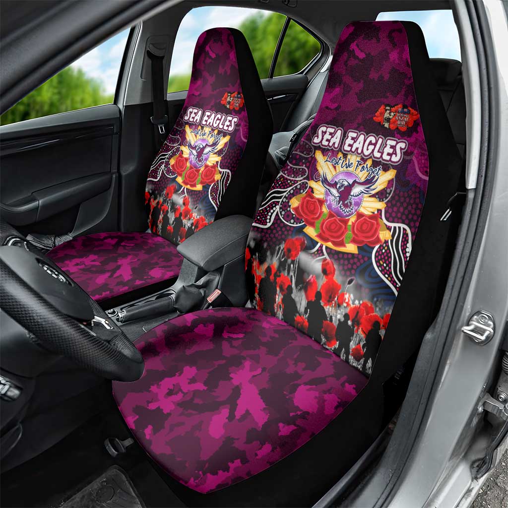 Sea Eagles ANZAC Day Car Seat Cover Australian Army - Lest We Forget