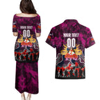 Personalized Sea Eagles ANZAC Day Couples Matching Puletasi and Hawaiian Shirt Australian Army - Lest We Forget