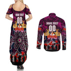 Personalized Sea Eagles ANZAC Day Couples Matching Summer Maxi Dress and Long Sleeve Button Shirt Australian Army - Lest We Forget