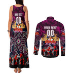 Personalized Sea Eagles ANZAC Day Couples Matching Tank Maxi Dress and Long Sleeve Button Shirt Australian Army - Lest We Forget