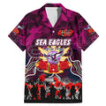 Personalized Sea Eagles ANZAC Day Family Matching Mermaid Dress and Hawaiian Shirt Australian Army - Lest We Forget