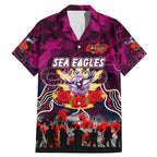 Personalized Sea Eagles ANZAC Day Family Matching Mermaid Dress and Hawaiian Shirt Australian Army - Lest We Forget