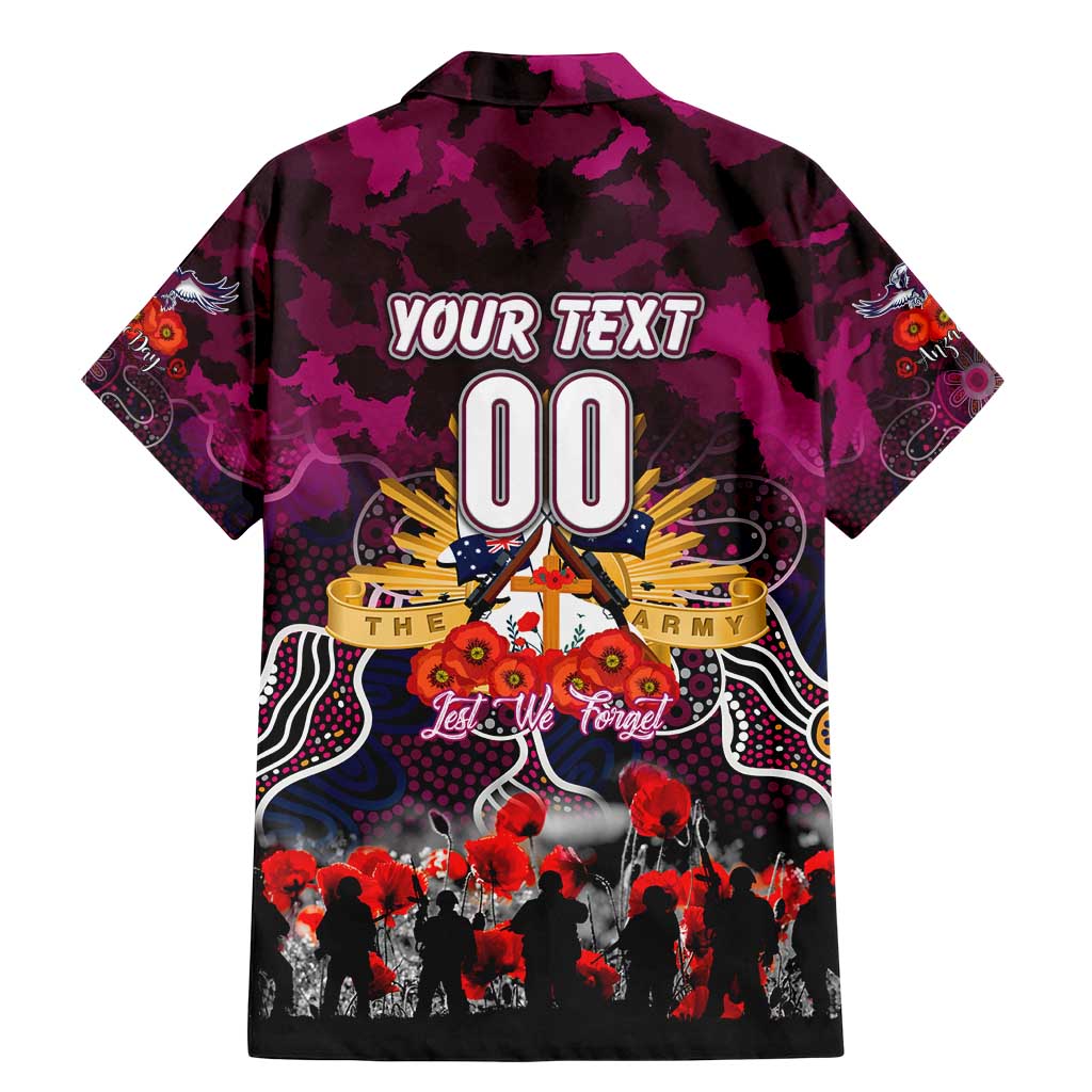 Personalized Sea Eagles ANZAC Day Family Matching Mermaid Dress and Hawaiian Shirt Australian Army - Lest We Forget