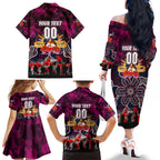 Personalized Sea Eagles ANZAC Day Family Matching Off The Shoulder Long Sleeve Dress and Hawaiian Shirt Australian Army - Lest We Forget