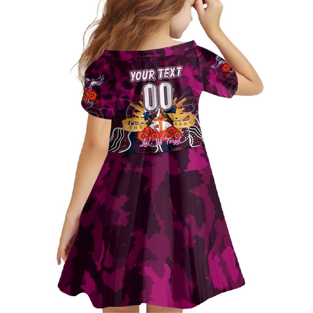 Personalized Sea Eagles ANZAC Day Family Matching Off Shoulder Maxi Dress and Hawaiian Shirt Australian Army - Lest We Forget