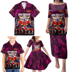 Personalized Sea Eagles ANZAC Day Family Matching Puletasi and Hawaiian Shirt Australian Army - Lest We Forget