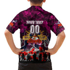 Personalized Sea Eagles ANZAC Day Family Matching Short Sleeve Bodycon Dress and Hawaiian Shirt Australian Army - Lest We Forget