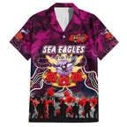 Personalized Sea Eagles ANZAC Day Family Matching Short Sleeve Bodycon Dress and Hawaiian Shirt Australian Army - Lest We Forget