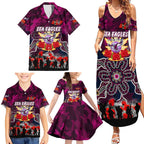 Personalized Sea Eagles ANZAC Day Family Matching Summer Maxi Dress and Hawaiian Shirt Australian Army - Lest We Forget