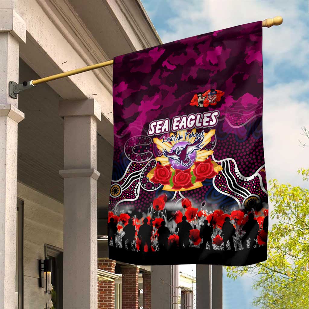 Sea Eagles ANZAC Day Garden Flag Australian Army - Lest We Forget