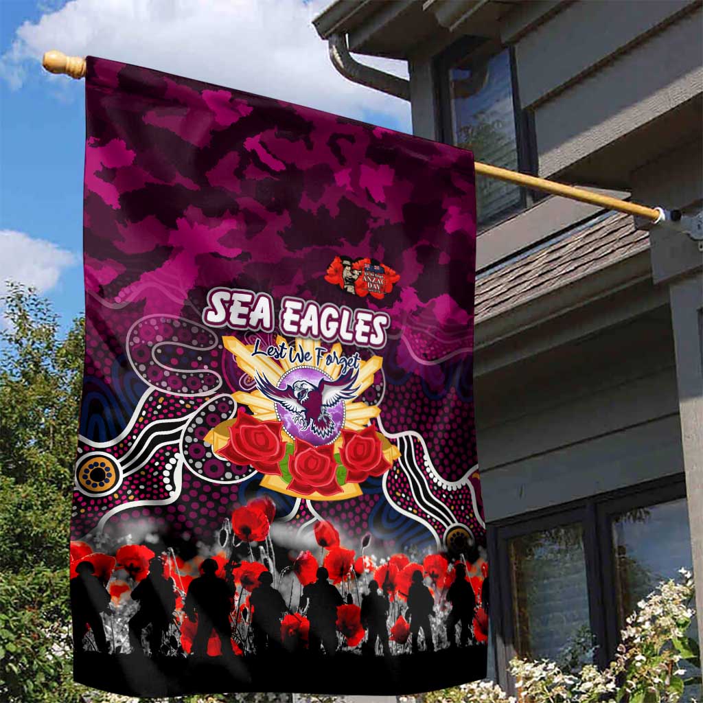 Sea Eagles ANZAC Day Garden Flag Australian Army - Lest We Forget