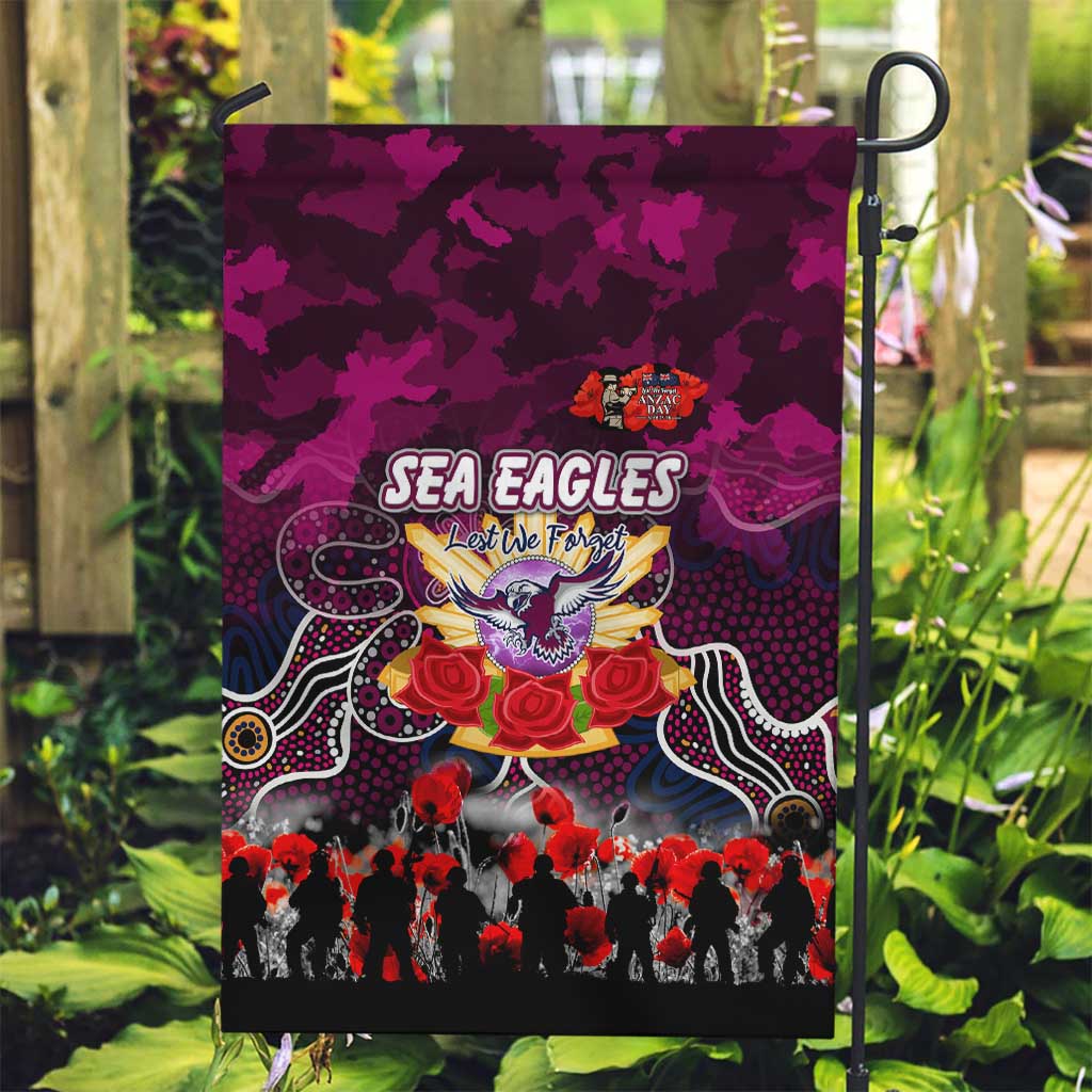 Sea Eagles ANZAC Day Garden Flag Australian Army - Lest We Forget