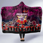 Sea Eagles ANZAC Day Hooded Blanket Australian Army - Lest We Forget