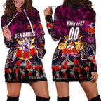Personalized Sea Eagles ANZAC Day Hoodie Dress Australian Army - Lest We Forget