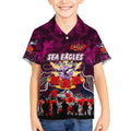 Personalized Sea Eagles ANZAC Day Kid Hawaiian Shirt Australian Army - Lest We Forget