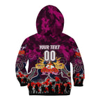 Personalized Sea Eagles ANZAC Day Kid Hoodie Australian Army - Lest We Forget