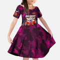 Personalized Sea Eagles ANZAC Day Kid Short Sleeve Dress Australian Army - Lest We Forget
