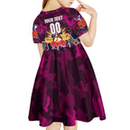 Personalized Sea Eagles ANZAC Day Kid Short Sleeve Dress Australian Army - Lest We Forget