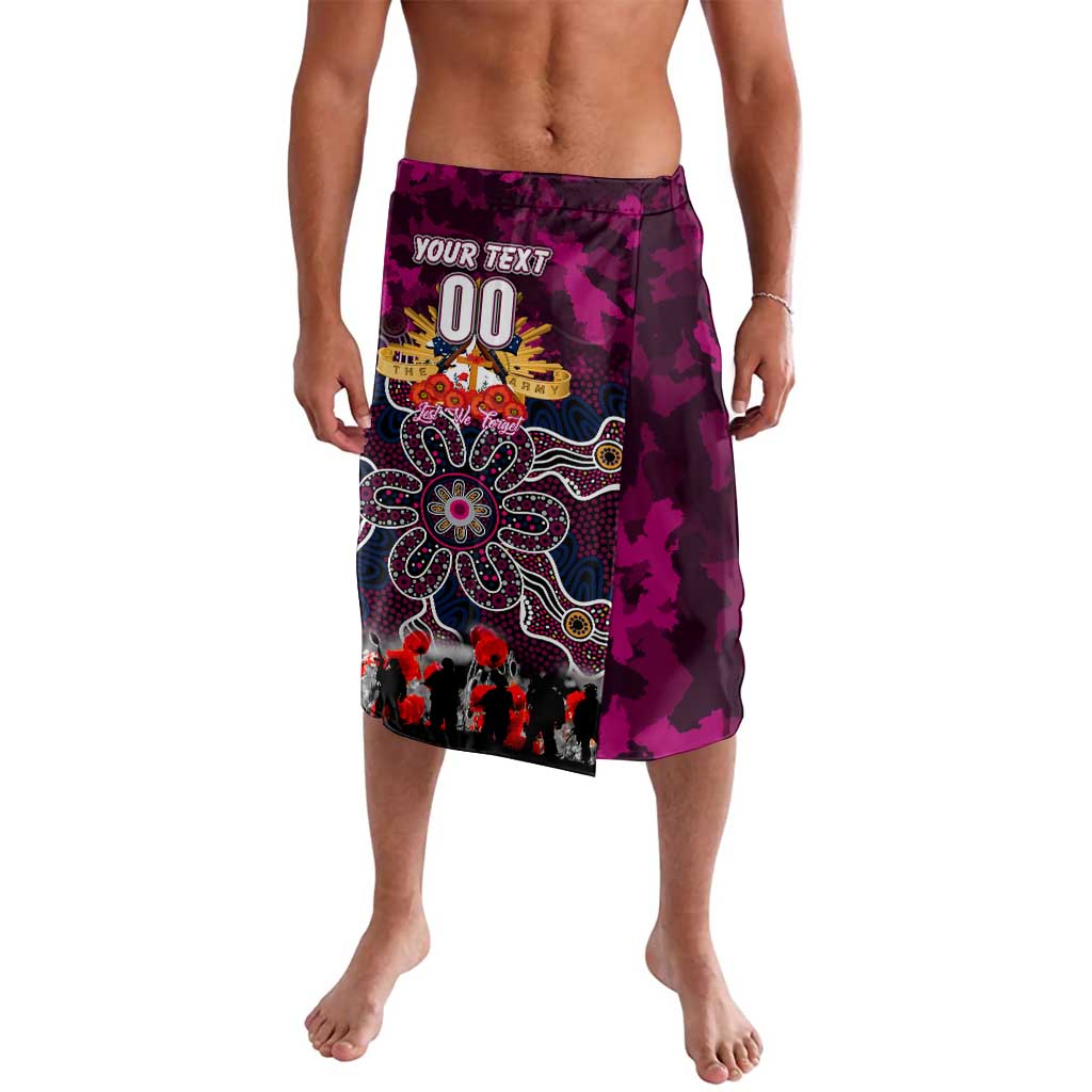 Personalized Sea Eagles ANZAC Day Lavalava Australian Army - Lest We Forget