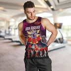 Personalized Sea Eagles ANZAC Day Men Tank Top Australian Army - Lest We Forget