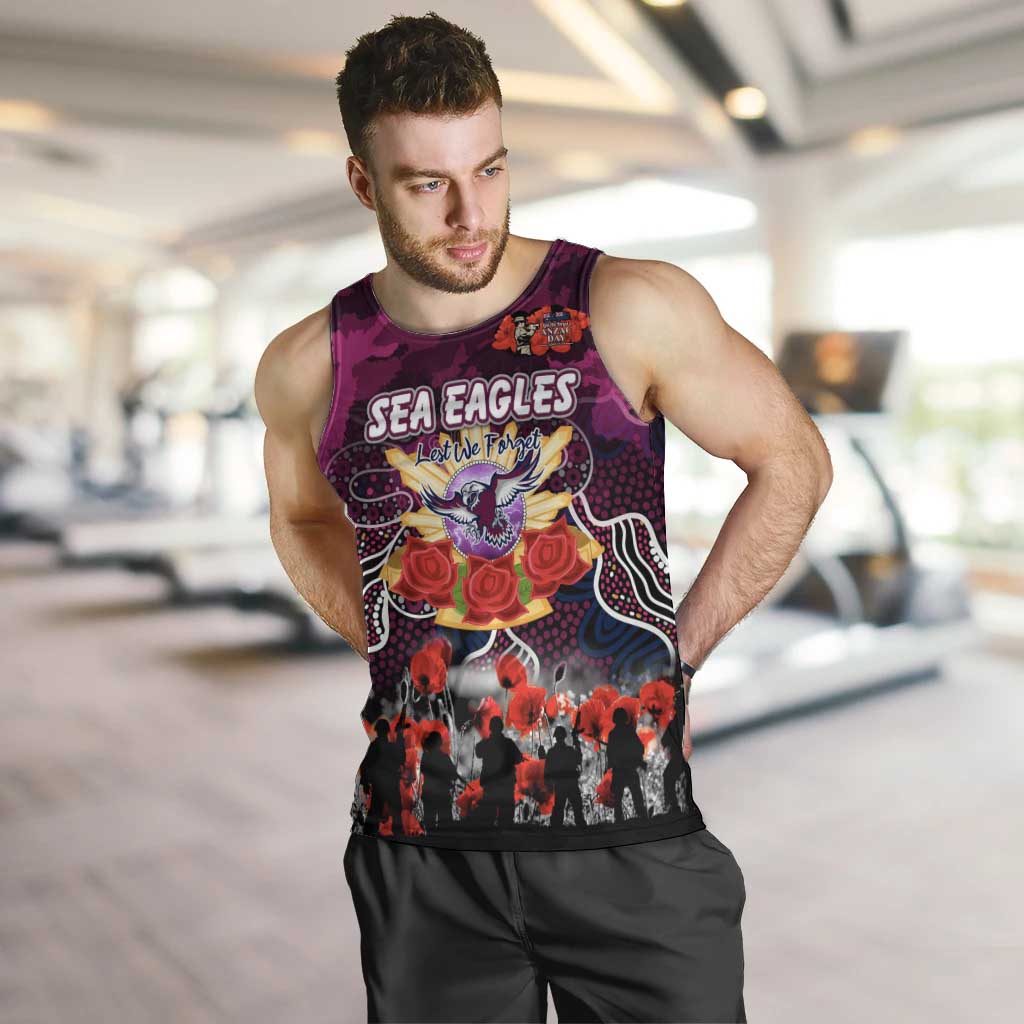 Personalized Sea Eagles ANZAC Day Men Tank Top Australian Army - Lest We Forget