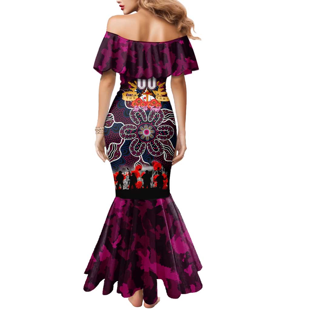 Personalized Sea Eagles ANZAC Day Mermaid Dress Australian Army - Lest We Forget