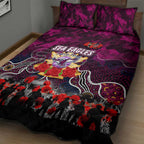 Sea Eagles ANZAC Day Quilt Bed Set Australian Army - Lest We Forget