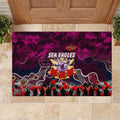 Sea Eagles ANZAC Day Rubber Doormat Australian Army - Lest We Forget